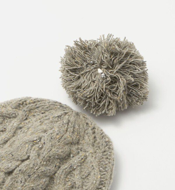 BEAUTY&YOUTH UNITED ARROWS「ネップ ポンポン ニットキャップ 2WAY」|ニット帽|