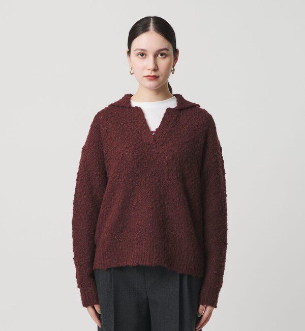 BEAUTY&YOUTH UNITED ARROWS「スラブヤーン スキッパー ニットプルオーバー」|ニット・セーター|