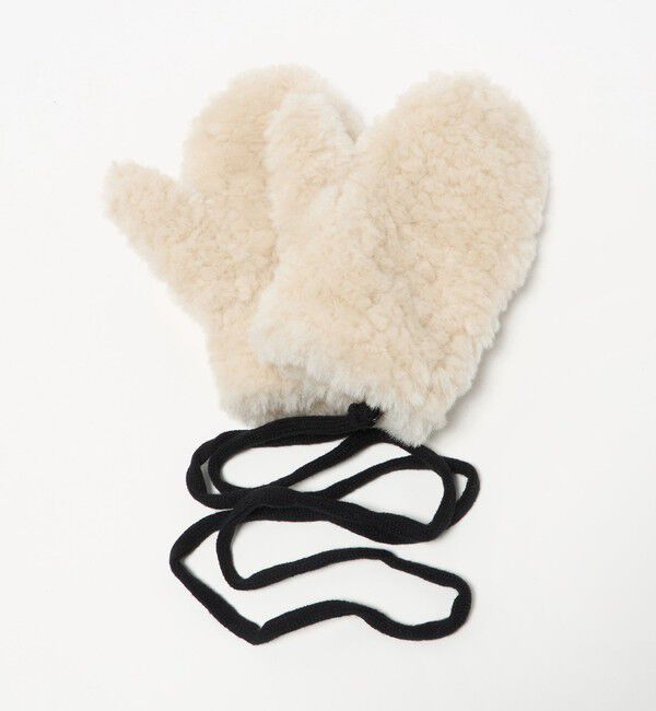 BEAUTY&YOUTH UNITED ARROWS「ストリング ボア ミトン」|手袋|