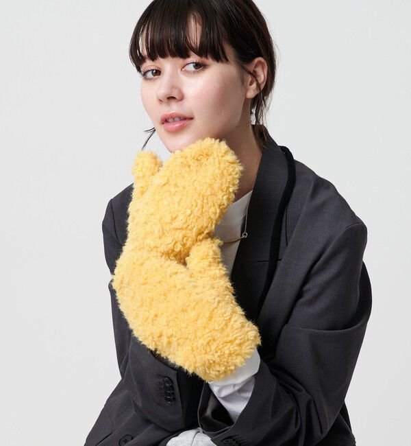 BEAUTY&YOUTH UNITED ARROWS「ストリング ボア ミトン」|手袋|