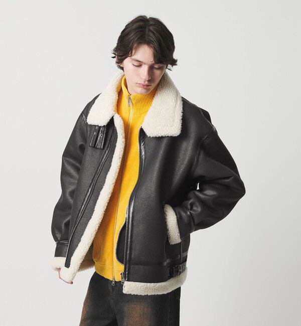 MONKEY TIME「ムートンライク B-3 ジャケット」|その他|