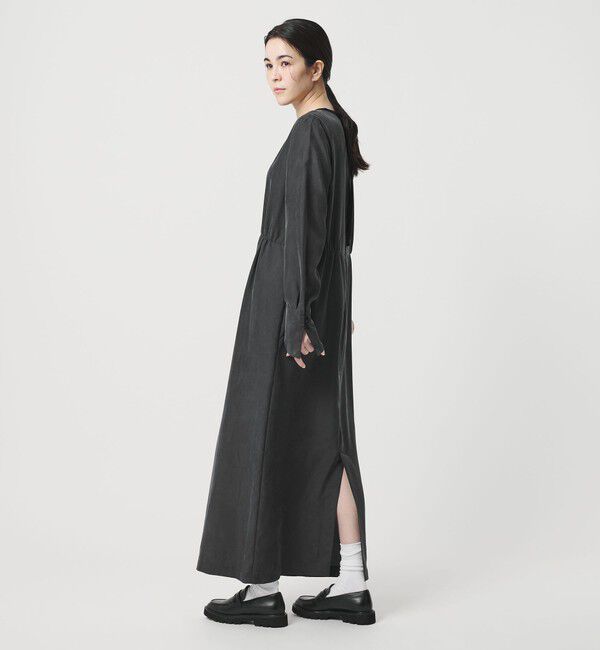 BEAUTY&YOUTH UNITED ARROWS「キュプラブレンド タイリボンワンピース」|ワンピース|