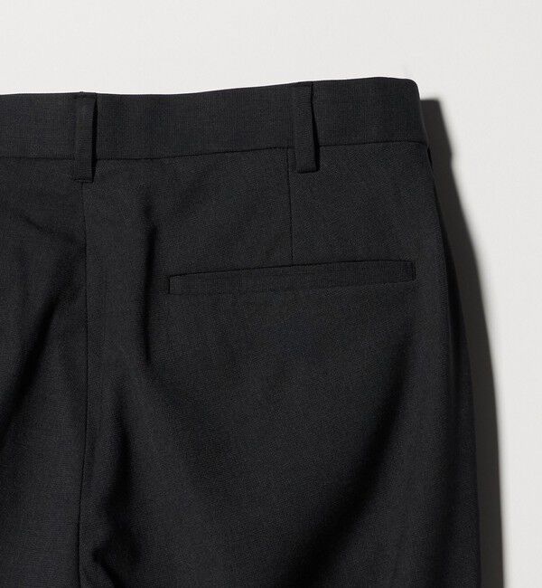 BEAUTY&YOUTH UNITED ARROWS「ピンヘッド ポリエステル ノープリーツ スリム パンツ NO.1 セットアップ対応可能」|チノ|