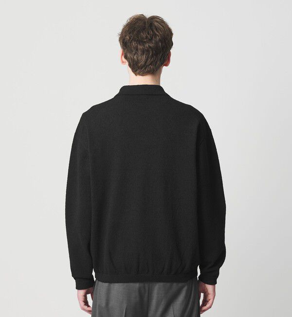 BEAUTY&YOUTH UNITED ARROWS「クリンプ コットン ポロ スキッパー ニット」|ニット・セーター|