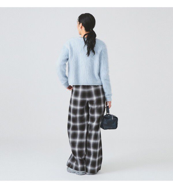 Ray BEAMS 「【別注】FRED PERRY / Fluffy Crewneck Knit Cardigan」|カーディガン|