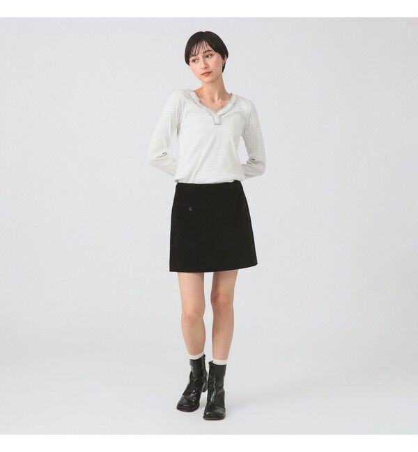 Ray BEAMS 「ギャザー ブレード Vネック トップス」|その他|