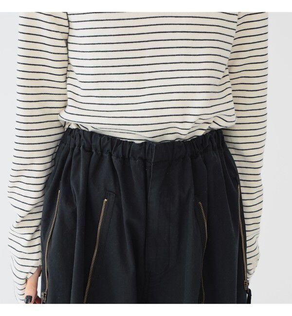 BEAMSBOY「maturely / コットン シルク ジッパー カーゴパンツ」|チノ|