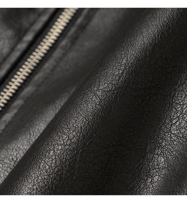 Ray BEAMS 「フェイクレザー フライト ジャケット」|ブルゾン・スタジャン|