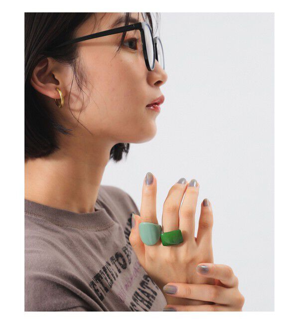 BEAMSBOY「レトロ 樹脂 リング 2セット」|その他|
