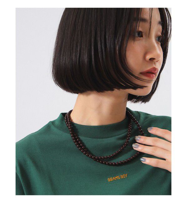 BEAMSBOY「ラッカー パール ネックレス」|その他|BROWN