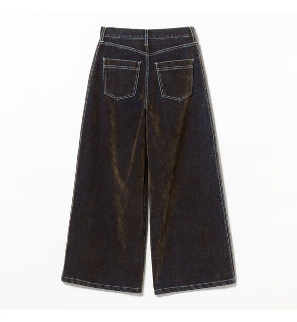 Ray BEAMS 「フロッキー デニム ワイド パンツ」|デニム|