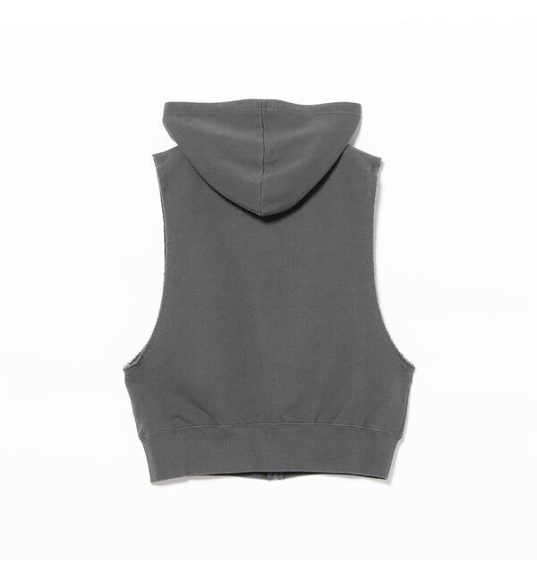 BEAMSBOY「スウェット フルジップ パーカー ノースリーブ」|ベスト・ジレ|