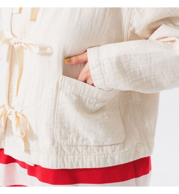 BEAMSBOY「コットン ミリタリー フード ジャケット」|ブルゾン・スタジャン|