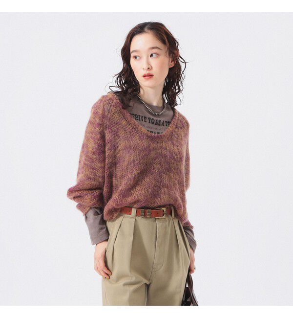 BEAMSBOY「カスリ モヘア ベースボール」|ニット・セーター|