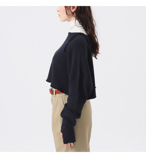 BEAMSBOY「ミリタリー ショート プルオーバー」|ニット・セーター|