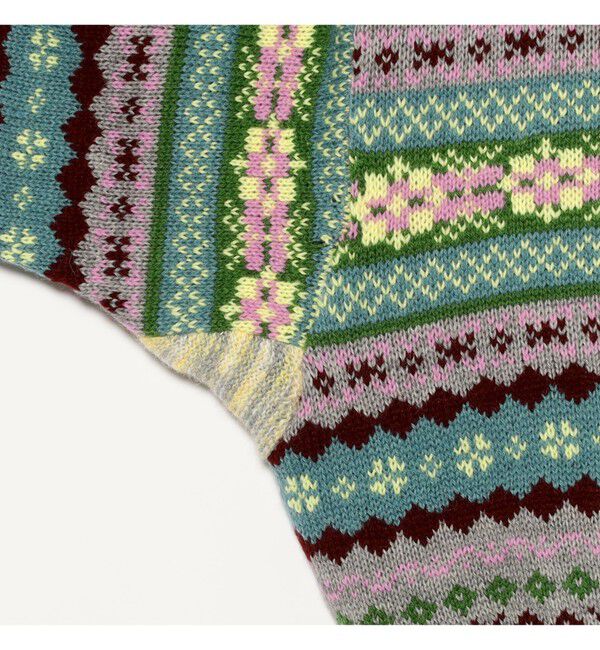 BEAMSBOY「フェアアイル 5分袖 カーディガン」|ベスト・ジレ|