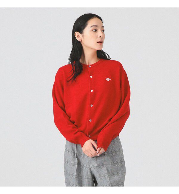 Ray BEAMS 「DANTON / LAMBS WOOL CREWNECK CARDIGAN」|カーディガン|