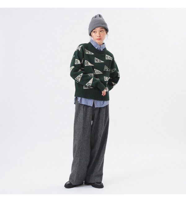 BEAMSBOY「ペナント ニット プルオーバー」|ニット・セーター|