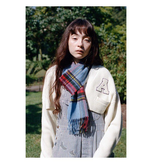 BEAMSBOY「ショート レタード カーディガン」|ニット・セーター|IVORY