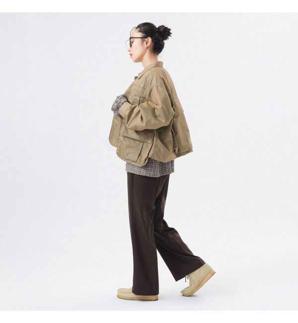 BEAMSBOY「シャンブレー ギャバ ショート フィッシング ジャケット」|ブルゾン・スタジャン|