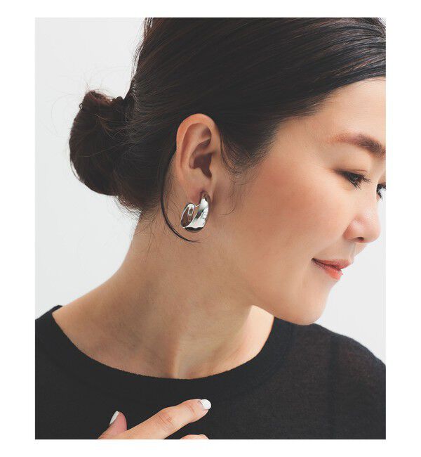 Demi-Luxe BEAMS 「クレセント ムーン イヤリング .M」|その他|SILVER