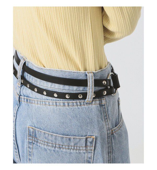 Ray BEAMS 「ダブル レザー ベルト」|ベルト|