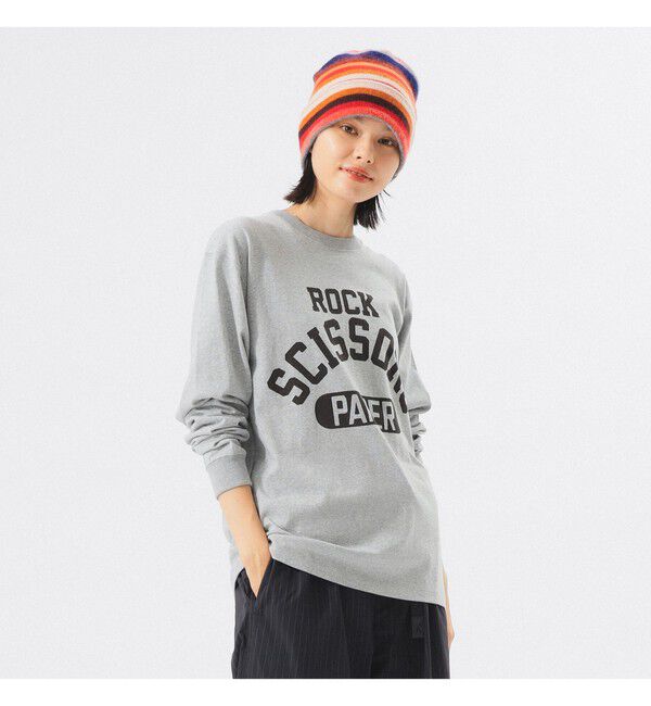 BEAMSBOY「【別注】SCREEN STARS / プリント ロングスリーブ Tシャツ」|Tシャツ・カットソー|GREY