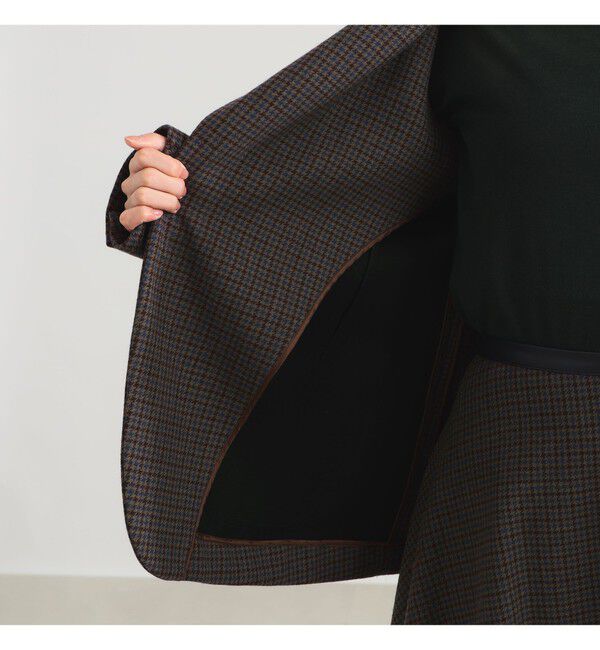 Demi-Luxe BEAMS 「AK+1 / ウール チェック 2ボタン ジャケット」|ダッフルコート|