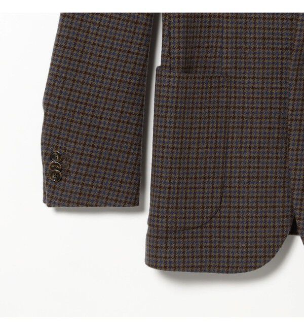 Demi-Luxe BEAMS 「AK+1 / ウール チェック 2ボタン ジャケット」|ダッフルコート|