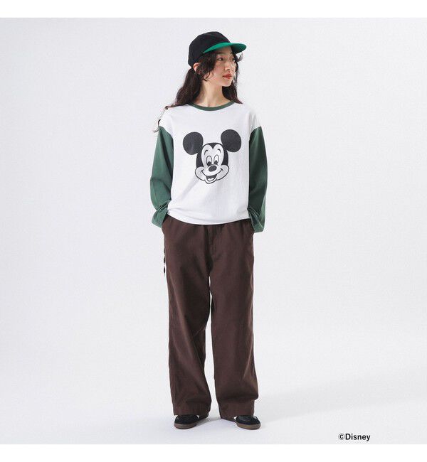 BEAMSBOY「【別注】Champion / ミッキーマウス / フットボール Tシャツ」|Tシャツ・カットソー|