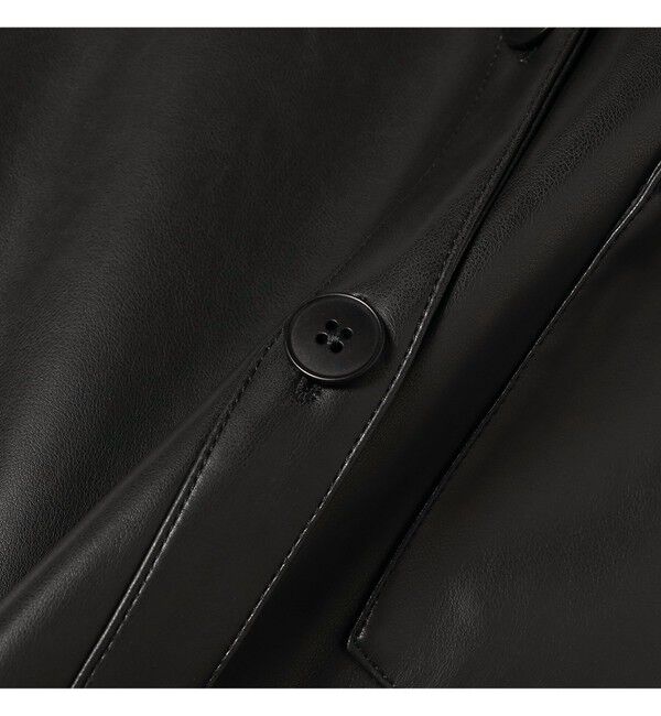 Demi-Luxe BEAMS 「フェイクレザー シャツジャケット」|ダッフルコート|