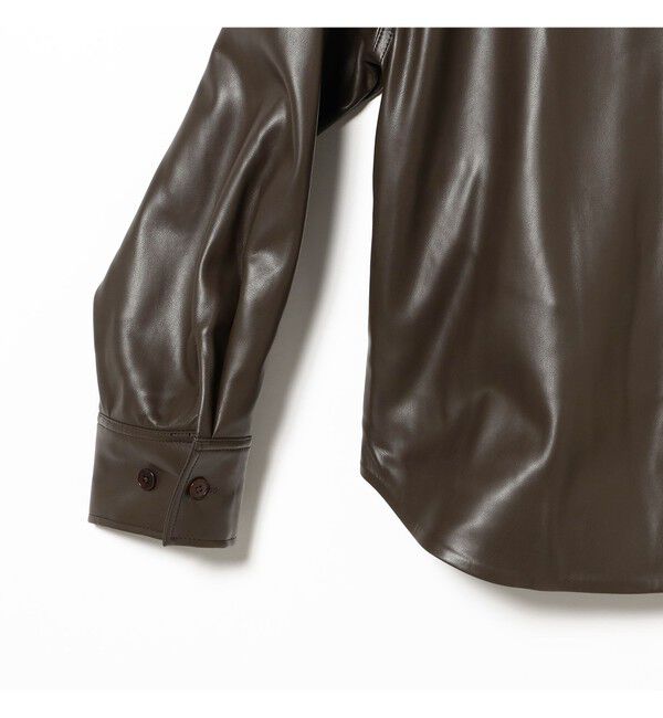 Demi-Luxe BEAMS 「フェイクレザー シャツジャケット」|ダッフルコート|