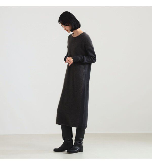Demi-Luxe BEAMS 「フラッフィ クルーネック ニット ワンピース」|ワンピース|