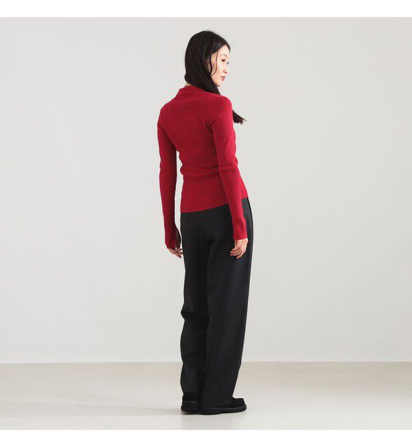 Demi-Luxe BEAMS 「ポリエステル ウール ポロ カーディガン」|ニット・セーター|