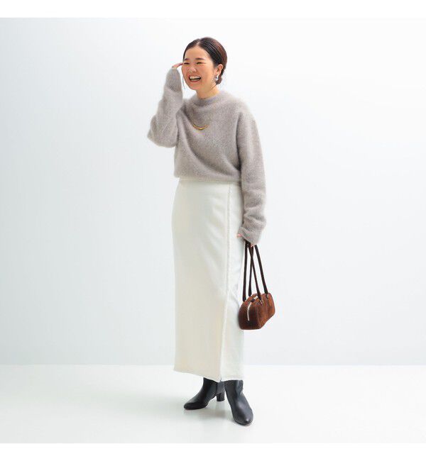 Demi-Luxe BEAMS 「ヤク フォックス ロングスリーブ プルオーバーニット」|ニット・セーター|