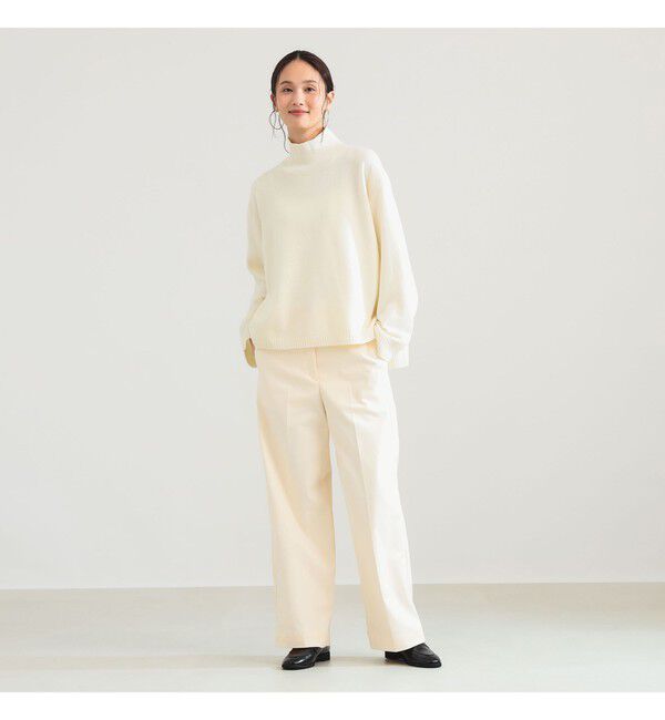 Demi-Luxe BEAMS 「ウール ナイロン ハイネック ニット」|ニット・セーター|