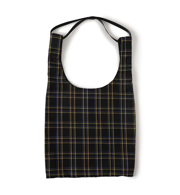 BEAMS「チェック ショッパー L」|ポーチ|