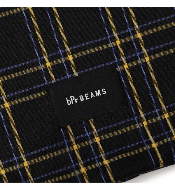 BEAMS「チェック ショッパー L」|ポーチ|