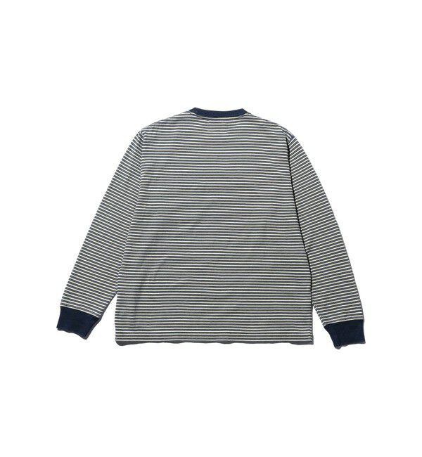 BEAMS PLUS「Pocket Tee Indigo Stripe」|Tシャツ・カットソー|
