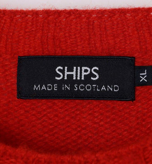 SHIPS「【SHIPS別注】HARLEY OF SCOTLAND:ウォッシャブル シャギー クルーネックニット」|ニット・セーター|