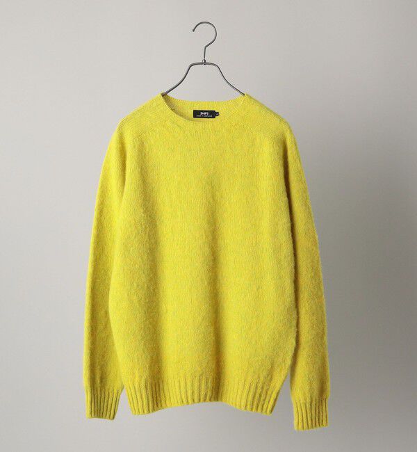 SHIPS「【SHIPS別注】HARLEY OF SCOTLAND:ウォッシャブル シャギー クルーネックニット」|ニット・セーター|