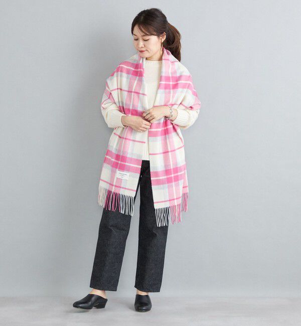 SHIPS for women「チェック カシミヤ ストール」|ストール|