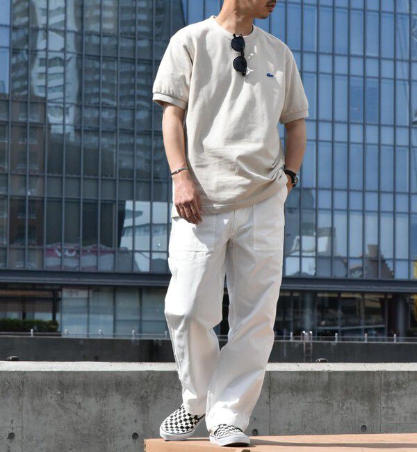 SHIPS any「【SHIPS any別注】LACOSTE: ワンポイント ロゴ ピケ クルーネック Tシャツ 24SS◇」|Tシャツ・カットソー|