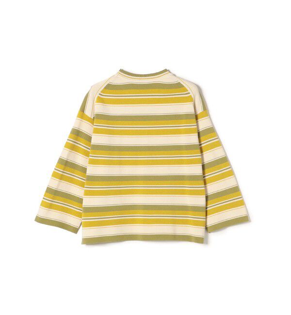 SHIPS for women「SHIPS Primary Navy Label:〈手洗い可能〉ミラノリブ マルチ ボーダー ニット」|ニット・セーター|