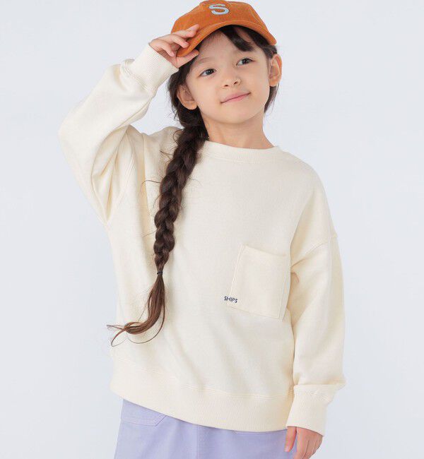 SHIPS KIDS「【WEB限定】SHIPS KIDS:100～160cm / マイクロ ロゴ スウェット」|スウェット・ジャージ|