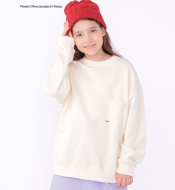 SHIPS KIDS「【WEB限定】SHIPS KIDS:100～160cm / マイクロ ロゴ スウェット」|スウェット・ジャージ|