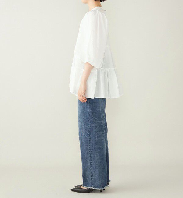 quaranciel「quaranciel:〈手洗い可能〉ボイル パフスリーブ ティアード ブラウス」|シャツ・ブラウス|