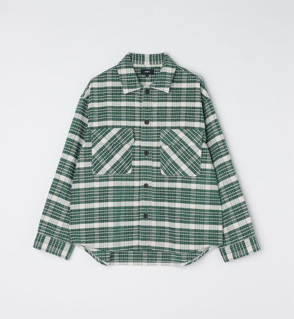 SHIPS「【WEB限定】SHIPS: モール チェック ダブルポケット CPO シャツ ジャケット」|ミリタリージャケット|