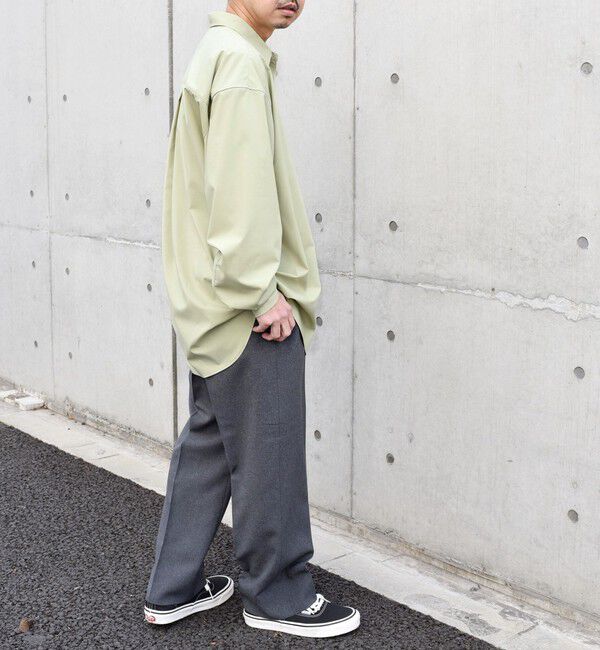 SHIPS any「SHIPS any: 〈洗濯機可能〉ウールライク ノープリーツ ワイド ストレート パンツ◇」|スラックス|