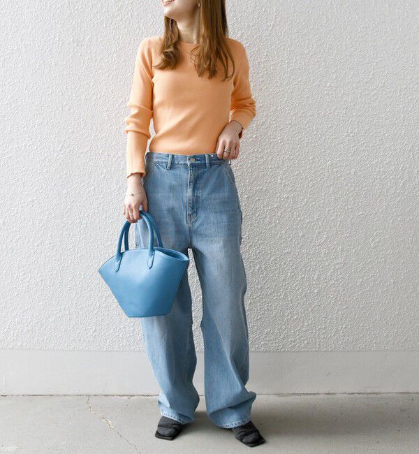 SHIPS any「SHIPS any:〈手洗い可能〉コットン クルーネック ベーシック リブ ニット」|ニット・セーター|